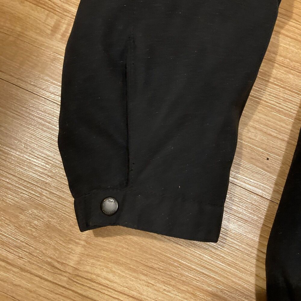 Claiborne Outerwear Mens L Black Soft Shell Jacket 90s Y2K Pockets Full Zip - Picture 2 of 13